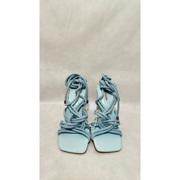 Steve Madden Womens Idolized Bohemian Square Toe Wedge Ankle Strap 8.5M - Picture 2 of 5